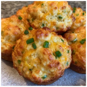 Golden mashed potato cheese puffs on a platter