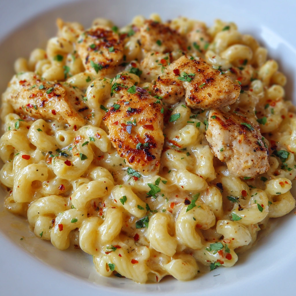 Honey Pepper Chicken Mac and Cheese
