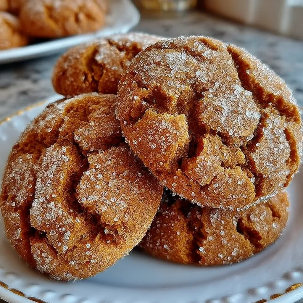 Gingerbread Crinkle Cookies